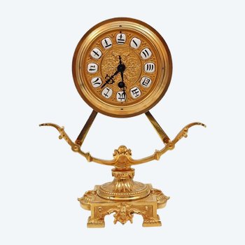 Clock In Gilded Bronze End of XIXth Century