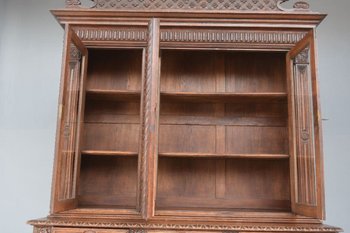 Large Renaissance Style Castle Library In Oak Late Nineteenth