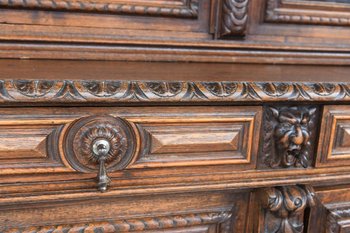 Large Renaissance Style Castle Library In Oak Late Nineteenth