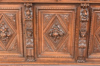 Large Renaissance Style Castle Library In Oak Late Nineteenth