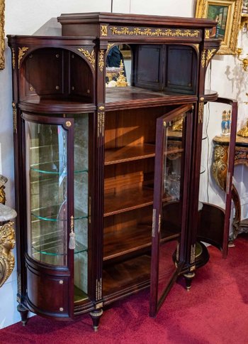 Eine Ausstellung Vitrine Stil Louis XVI Napoleon III Zeit