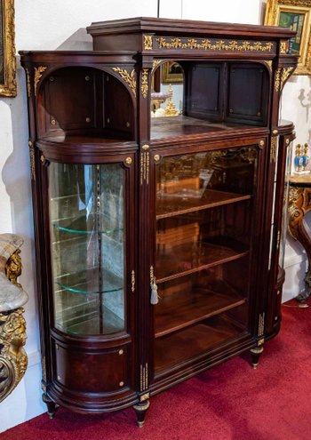 Eine Ausstellung Vitrine Stil Louis XVI Napoleon III Zeit
