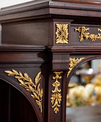 Eine Ausstellung Vitrine Stil Louis XVI Napoleon III Zeit