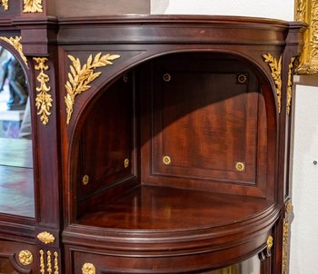 Eine Ausstellung Vitrine Stil Louis XVI Napoleon III Zeit