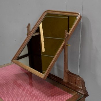 Solid walnut dressing table, Louis XVI style - 1900 / 1920