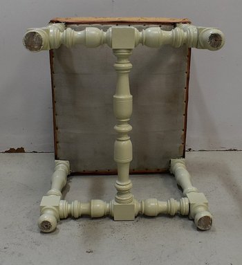 Sgabello in tela e legno, gusto Luigi XIV - Fine del XIX secolo