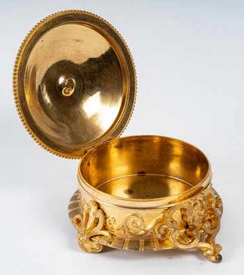 Scatola per gioielli in bronzo e smalto cloisonné Fine del XIX secolo