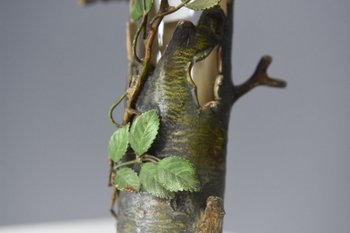 Vase Monté Par Un Bronze De Vienne Ancien Oiseau XIXème