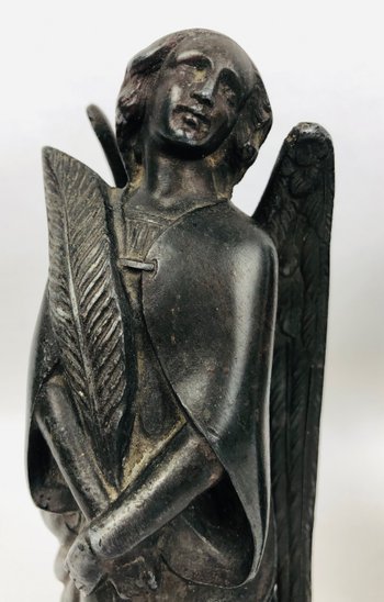 Coppia di sculture religiose, fine XIX secolo.