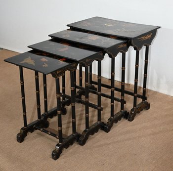 Set of 4 Nesting Tables, Napoleon III taste - End of XIXth century