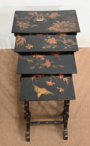 Set of 4 Nesting Tables, Napoleon III taste - End of XIXth century