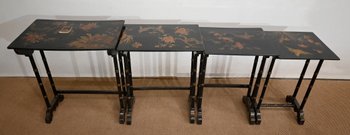 Set of 4 Nesting Tables, Napoleon III taste - End of XIXth century