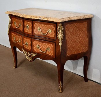 Commode Sauteuse, style Transition Louis XIV / Louis XV – Fin XIXe