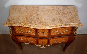Commode Sauteuse, style Transition Louis XIV / Louis XV – Fin XIXe