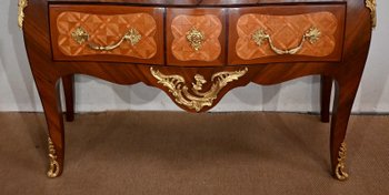 Commode Sauteuse, style Transition Louis XIV / Louis XV – Fin XIXe