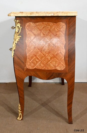 Commode Sauteuse, style Transition Louis XIV / Louis XV – Fin XIXe