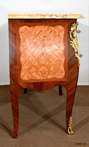 Commode Sauteuse, style Transition Louis XIV / Louis XV – Fin XIXe