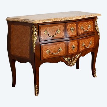 Commode Sauteuse, style Transition Louis XIV / Louis XV – Fin XIXe