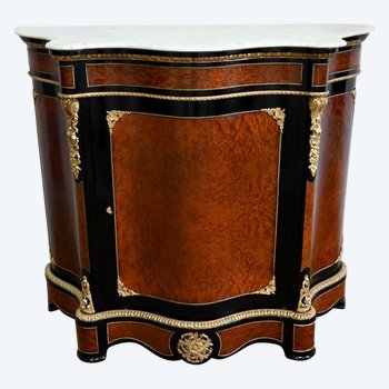 Sideboard in burr cedar, Napoleon III period - Mid 19th century