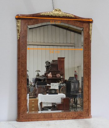 Miroir en Loupe de Thuya, goût Louis XVI – Début XXe