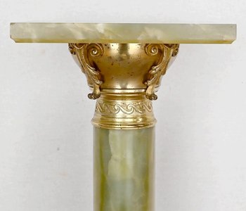 Onyx and Bronze Column - 2nd half XIXth century