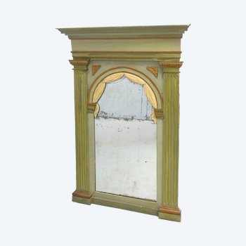 Trumeau In Lacquered And Gilded Wood XIXth