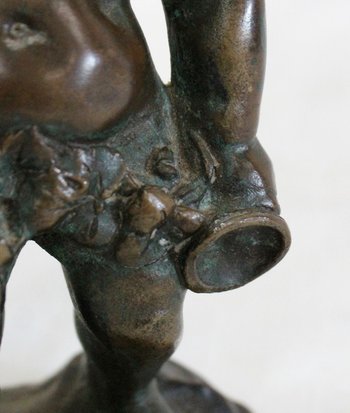 Bronze de Bacchus enfant, par E. Pasteur - XIXe