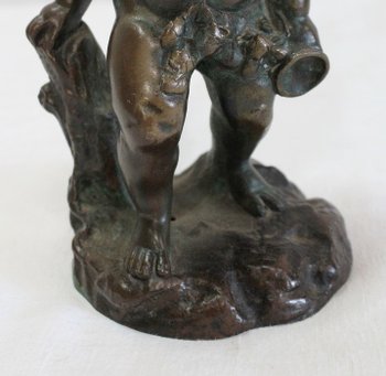 Bronze de Bacchus enfant, par E. Pasteur - XIXe