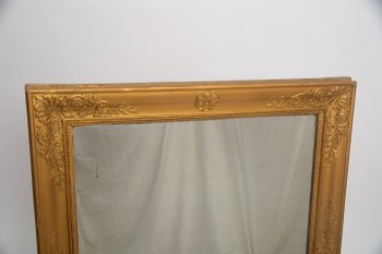 Ancien miroir doré au mercure