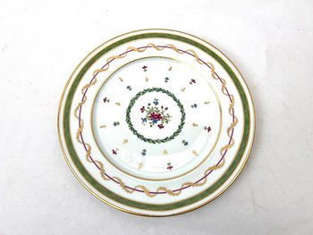 6 assiettes plates porcelaine Haviland Limoges Vieux Paris