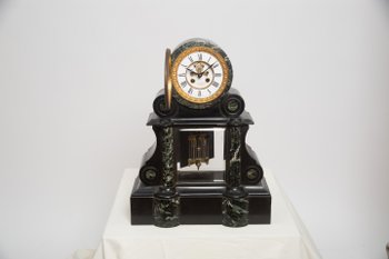 Pendule marbre noire Napoléon 3