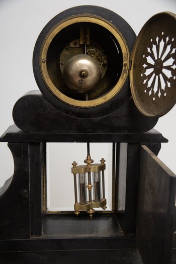 Pendule marbre noire Napoléon 3