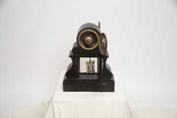 Pendule marbre noire Napoléon 3