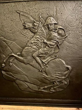 Kaminplatte Kaiser Napoleon Bonaparte zu Pferd 19.
