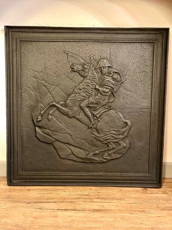 Kaminplatte Kaiser Napoleon Bonaparte zu Pferd 19.