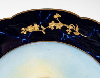 Series of Blue And White Porcelain Plates End of XIXth Century