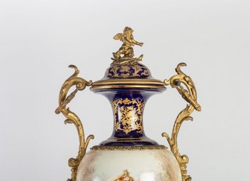 Pair Of Very Fine Porcelain Vases From Sèvres 19th Century