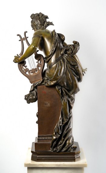 Figure En Bronze Melodie d'Albert Ernest Carrier Belleuse