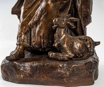 The Young Shepherdess By Mednat, 1900