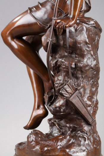 "LA NINFA DI DIANE" IN BRONZO, DA LUCIE SIGNORET-LEDIEU