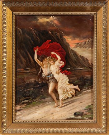 Paire De Tableaux Fin  XIXéme Siècle