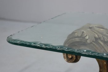 Table Basse Baroque En Bois Doré Et Laqué 