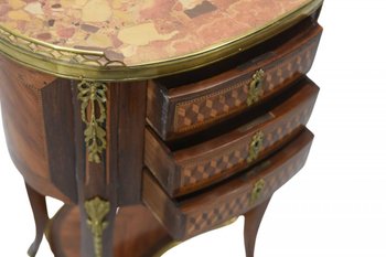 Table De Chevet Style Louis XVI Acajou époque XIXème