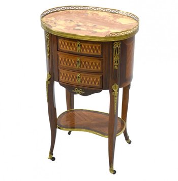Table De Chevet Style Louis XVI Acajou époque XIXème