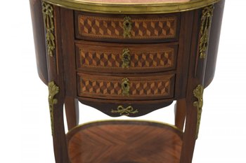 Table De Chevet Style Louis XVI Acajou époque XIXème