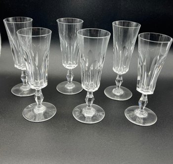 Baccarat 6 flutes à champagne modèle Polignac