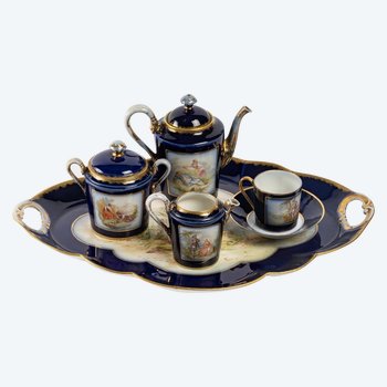 Porcelain Coffee Set In The Taste Of Sèvres