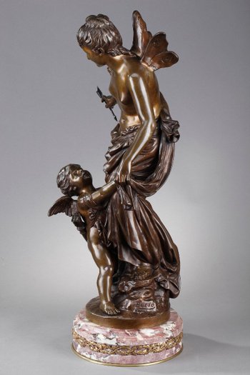 Scultura " Psiche e amore " Firmato Jean Bulio