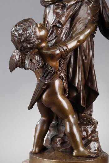 Scultura " Psiche e amore " Firmato Jean Bulio