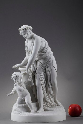 Cookie "Love disarmed by a Vestal" after Louis-Simon Boizot